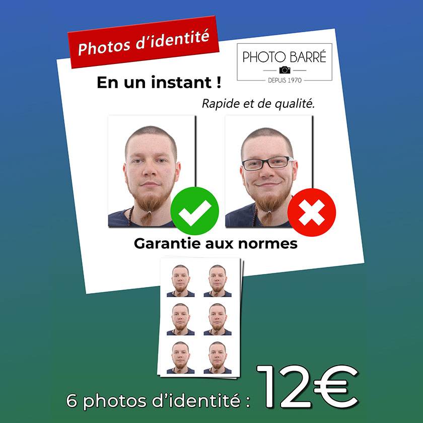 Photos d’identité sans rendez-vous